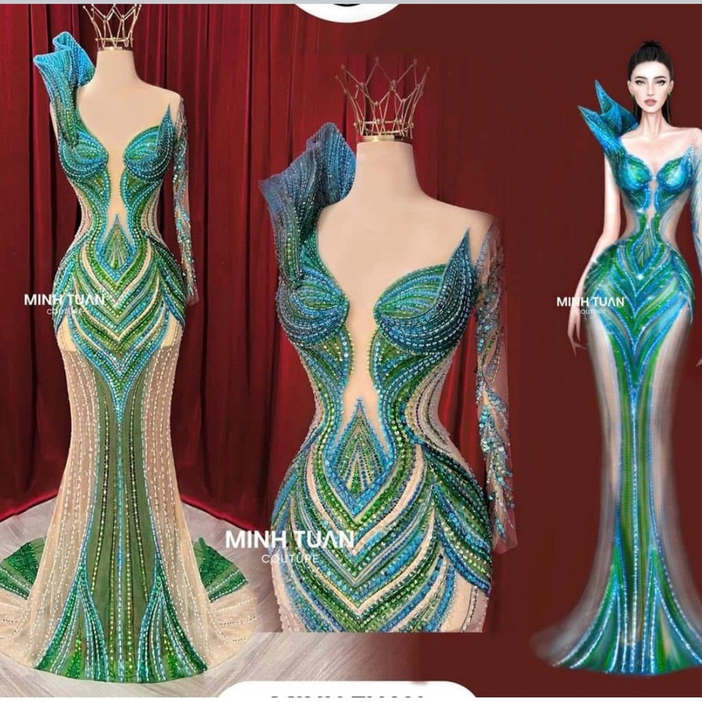 Custom, one of a kind gown